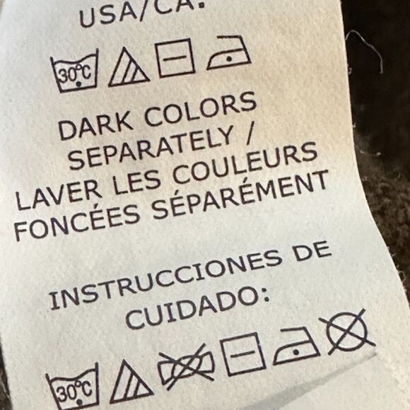 Chaps Sweater Mens XXL Brown V Neck Cashmere Cotton Smooth Long SL Logo Pullover - Picture 9 of 14